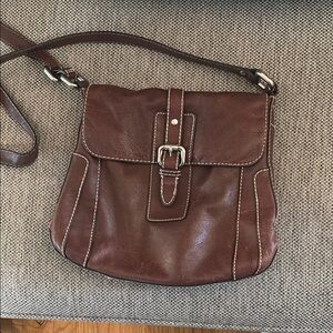 Brown Leather Crossbody Bag